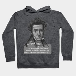 Søren Kierkegaard Portrait and Quote Hoodie